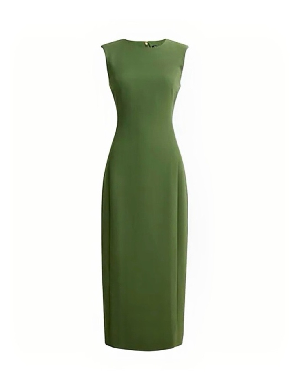 NWT J. Crew Sleeveless Utility Green Sheath Dress, size 6
